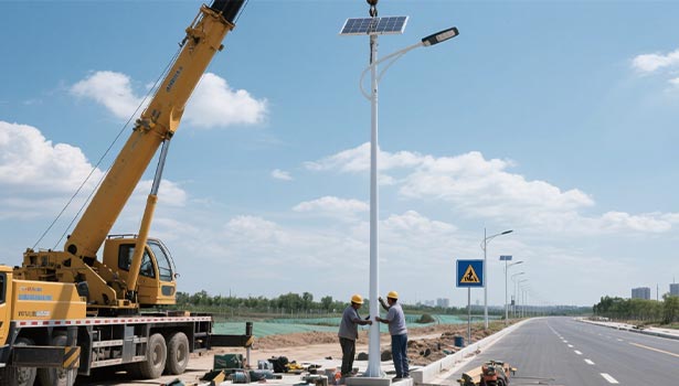Solar Street Light Pole